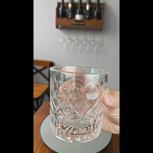 Chiseled Charm Whiskey Glass 360ml  Lead Free Crystal