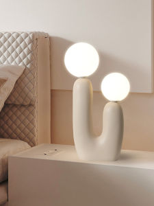 OUCHAO | Cute Cream Colored Scandinavian Style Creative Bedroom Desk Lamp