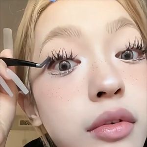 BQI 120 Clusters Glue-free False Eyelashes Large-capacity 10-12mm Self-Adhesive Softer Lashes Set for Novice