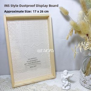Japanese Style Dustproof Nail Art Display Board Original Wood Pattern Real Object Photograph Background Popular Jewelry Accessories
