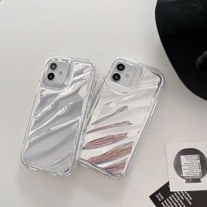 GADGET FUSION Luxury CASE Ins Dazzle 3D WAVE Holographic Colorful Phone Case Compatible with iPhone 7 8 Plus X Xs Max XR 11 Pro Max 12 Pro Max 13 Pro Max 14 Pro Max15 Pro Max