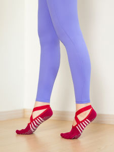 Pure Cotton Yoga Socks Womens Short Tie Dye Anti-slip Pilates Floor Socks for Sport Fitness Summer Breathable Gym Socks