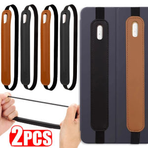 PU Leather Elastic Band Stylus Pen Sleeve Pouch for Apple Pencil Case Anti-Lost Attached Protector Bag for IPad IPencil 1 2