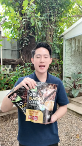 [ ของแท้ พร้อมส่ง ] Go Black Coffee กาแฟดำ โกแบล็ค กาแฟดำเพื่อสุขภาพ ไม่มีน้ำตาล บำรุงกระดูก ข้อเข่า (1ห่อ 30ซอง)