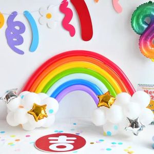 ลูกโป่งสายรุ้ง Rainbow balloons 🌈 ลูกโป่งไส้ไก่ ของเล่น ลูกโป่งสีรุ้ง ลูกโป่งรุ้ง - Lazada