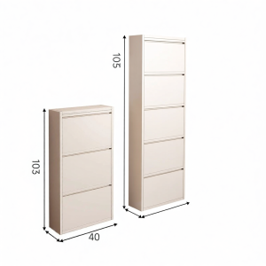 Thin Wall-mounted Shoe Cabinet Steel