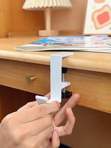Adjustable Book Bag Hook for School Desk Edge High-Strength Load-Bearing Hanger Office Desk Book Bag Holder with Adjustable Clip LA-BF-SG