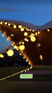 Vimite LED Bulb String Of Fairy Lights All Sky Stars Indoor Warm White Decorative Lamp Outdoor Waterproof Camping Tent Hanging Lamp