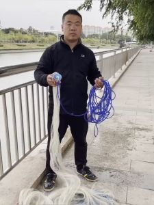 Jaring pemutus frisbee besar jaring memancing jaring melontar menangkap jaring memancing jaring pemutus tangan jaring memancing memancing memancing automatik mudah membuang jaring berputar