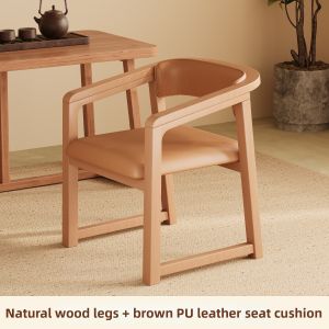 XIANGNANSONG | Solid Wood New 2026 Simplistic Padded Armrest Chair