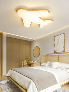 Childrens Room Ceiling Light Nordic Creative Rotomolded Eye Protection Bedroom Lamp Simple Modern Cartoon Plane Childrens Lamp