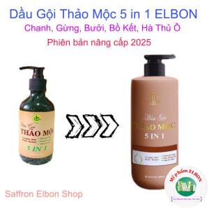 Dầu Gội Thảo Mộc ELBON - Thành Phần Thiên Nhiên - Làm Sạch Tóc Giảm Gàu Giúp Tóc Mọc Nhanh Suôn Mượt Chắc Khoẻ