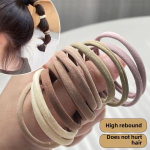 Childrens No-Hair-Damage Elastic Hair Ties Womens Durable High-Elasticity Simple Hair Bands Stylish Hair Bands for Girls