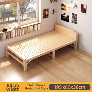 FWTDF | Japanese Style Folding Wooden Double Bed 1.5m
