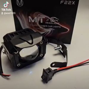 Đèn trợ sáng bi cầu F20XP xe máy ô tô siêu sáng 60W 2 chế độ cốt vàng pha trắng hàng cao câp dành cho khách víp Đèn bi cầu 2 màu siêu sáng xe máy loại tốt