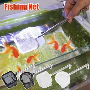 57cm Mini Fishing Net Stainless Steel Retractable Childrens Fishing Hand Net Fish Tank Aquarium Filter
