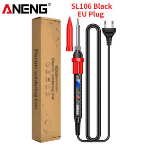 ANENG SL106 Soldering Iron 60W 220V EU Plug Adjustable Temperature Digital Display Ceramic Heater Circuit Solder Welding Iron