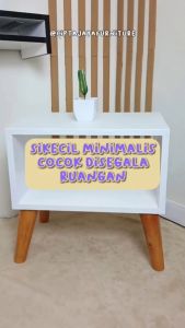 Cipta Jaya - Meja Retro Hias Tamu Café Kopi Ruang Tamu Sudut Minimalis Aesthetic Kayu