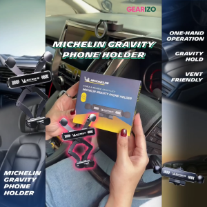 MICHELIN Gravity Phone Holder for Car Air Vent 360° Rotating Universal Mobile Mount - Small & Slim Smooth Transition One-Hand Operation Gravity Hold