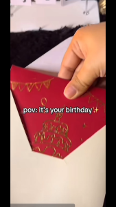 🇸🇬 3D Singing Light Birthday Greeting Card with Envelope