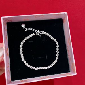 GANGZHENGSHENG | Sterling Silver Twisted Chain Bracelet