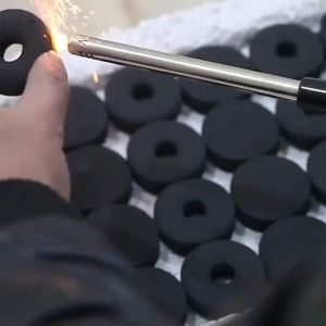 SoLoMan 100 Pcs Premium Smokeless BBQ Charcoal Briquettes for Barbecue Grills and Outdoor Cooking
