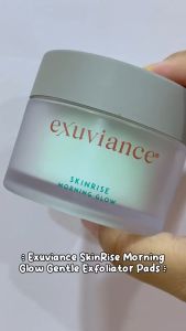 Exuviance SkinRise Morning Glow Gentle Exfoliator Pads / Skinrise Bionic Tonic | 1.7 oz-36 pads