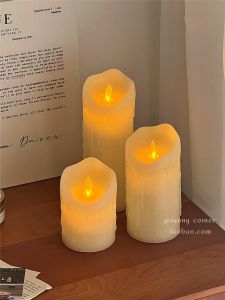 Artificial Candle Tears Swing Lamp Wick LED Electronic Candle Light Ins Romantic Ambience Light Decoration Table Decoration Small Night Lamp