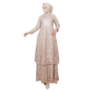 GAMIS TULLE TINGKAT BUSUI/ GAMIS BUSUI HUMAIRA/ KEBAYA BAJU PESTA MODERN TILE MUTIARA MALAYSIA