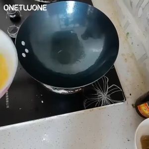 Full Seasoned Carbon Steel Wok Pan (Heavy duty)