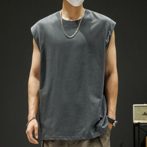 TUCANO Summer New Loose Sleeveless Thin T-Shirt plus Size Fat People Top Breathable Comfortable Polyester Casual round Neck