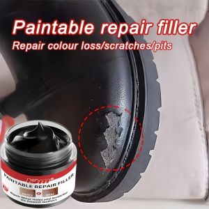 KJM Black Shoe Repair Filler: Quick-Dry Chemical Formula – Scratch Fix for Imitation Leather Shoes/Boots Durable Refurbishment