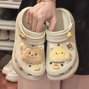 Cartoon Bear Hole Shoe Decorative Accessories Detachable Shoe Buckle DIY Parts Removable Shoe Flower Upper Decoration