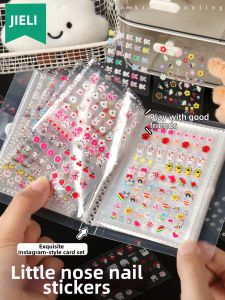 JIELI | Mini Glow-in-the-Dark Cute Waterproof Nail Stickers for Children