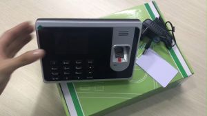 Máy chấm công vân tay Gigata T8A - Có Pin lưu điện