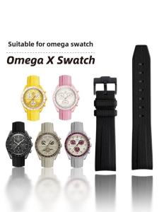 Swatch X Omega Collaborative Release Saturn Uranus Jupiter Limited Edition Watch Band Silicone Material Arc Interface Matte Finish