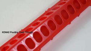 28-Hole Flip-Top 50cm Plastic Chick Poultry Feeder