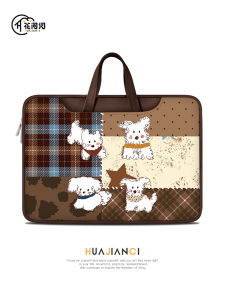 FLORA VERSE | Puzzle Dog Print Laptop Bag