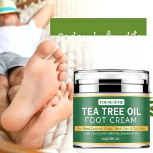 มอยเจอร์ไรเซอร์เท้าด้วยว่านหางจระเข้และน้ํามันทีทรี บํารุงผิวอย่างล้ําลึก สําหรับผิวแห้งและหยาบ ดูแลมือและเท้าทุกวัน