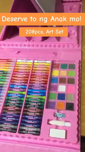 168/208Pcs Kids Super Mega Art Coloring Set Crayons Oil Pastels Color Pencils For Drawing & Painting