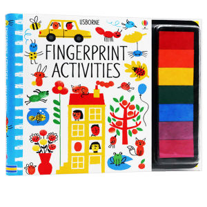Usborne Fingerprint Activities DIY Board book Colouring English Activity Picture Book for Kids