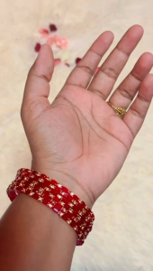 6 PCS OF 1 STONE RAINDROP BANGLE SIZE 2.8 NEW ARRIVAL Classic Stacked Glass Bangles