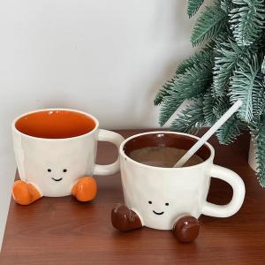 Foot Shape Coffee Mug Creative Ceramic Cup with Feet Household Water Cup Milk Mug Christmas Birthday Gifts Cafe Photography Prop