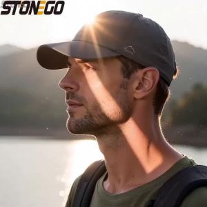 FLYSAND Visor Hat Foldable Detachable Sun Protection Breathable Mosquito Veil Camping Fishing Hiking Duck Tongue Hat Fishing