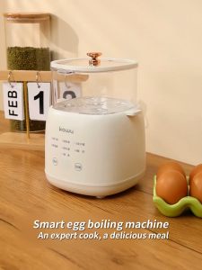 kawu steamer egg boiler electric  mini 2 layer 4 egg capacity 7 Modes 24H Timer Smart Temperature Control Auto Shut off