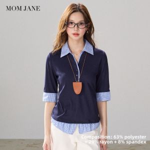 Mom Jane | Breastfeeding Maternity T-shirt Short Five-quarter Sleeves