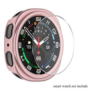 Glass+Case for Samsung Galaxy Watch 8/9 40mm 44mm Full PC Bumper Cover Screen Protector for Samsung Galaxy Watch 8 Classic Cover
