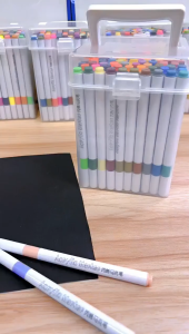 12-80 Colors markers set Acrylic Paint Pens art comic animationdesign drawing painting paint marker pens