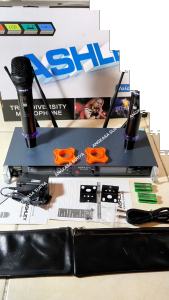 Mic Wireless Ashley Voice 1000 Voice1000 PP Original Pegang Pegang Handheld Handle Bisa Ganti Frekuensi