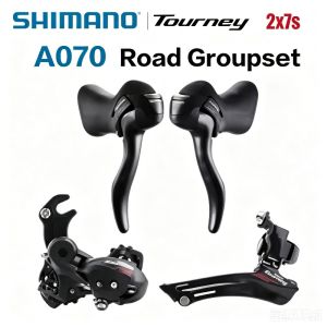 SHIMANO | SHIMANO TOURNEY A070 2x7 Speed Groupset Front Rear Derailleur Shifter Bike Cycle Derailleur 14s For Road Bike Cycling Part